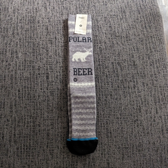 Stance Polar Beer 🍻 Merino Wool Socks L - Picture 2 of 6